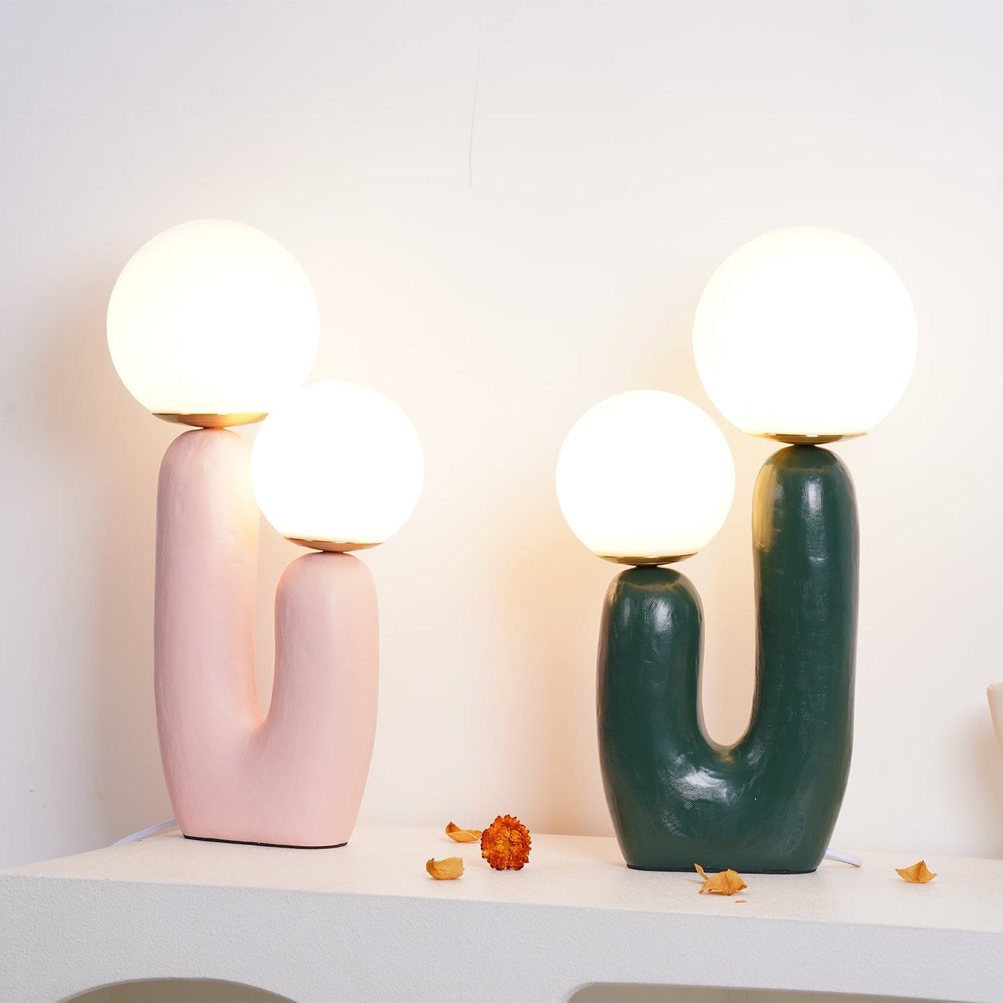 Table Lamp | Double Globe Table Light | Ridorn