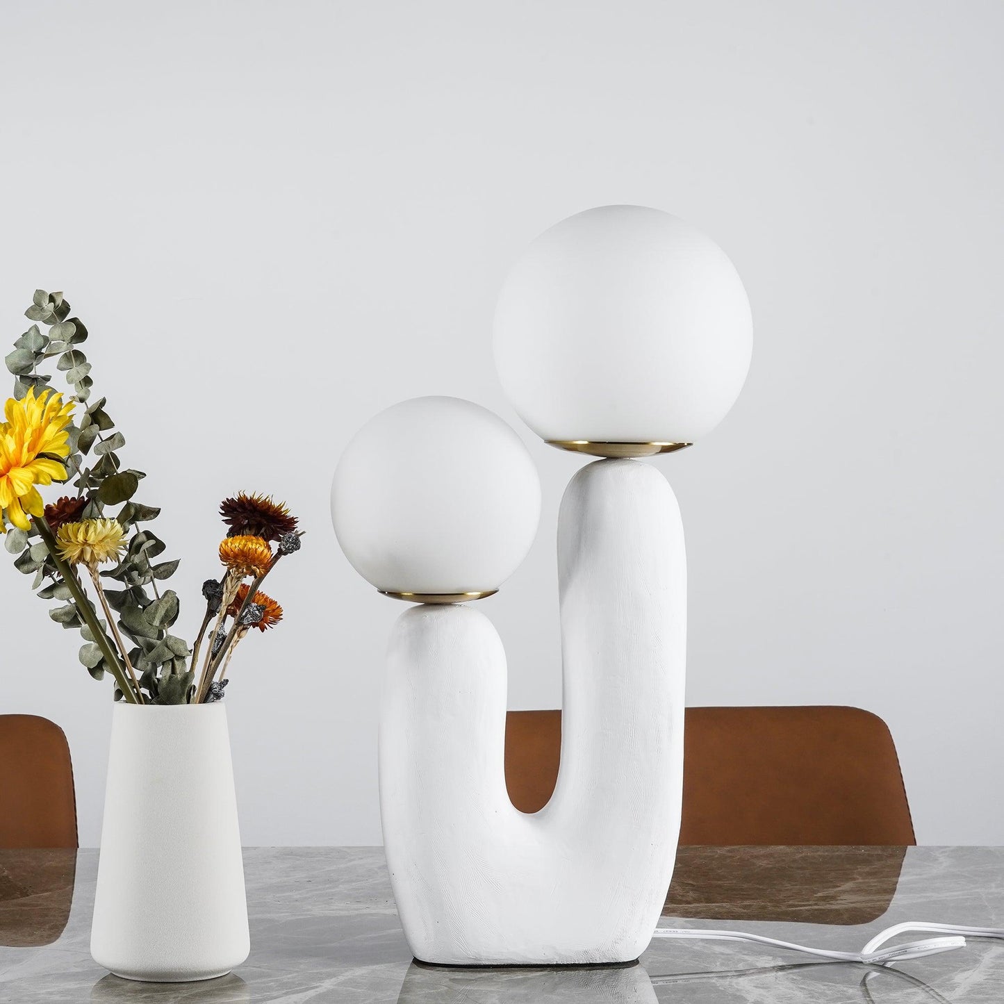 Table Lamp | Double Globe Table Light | Ridorn