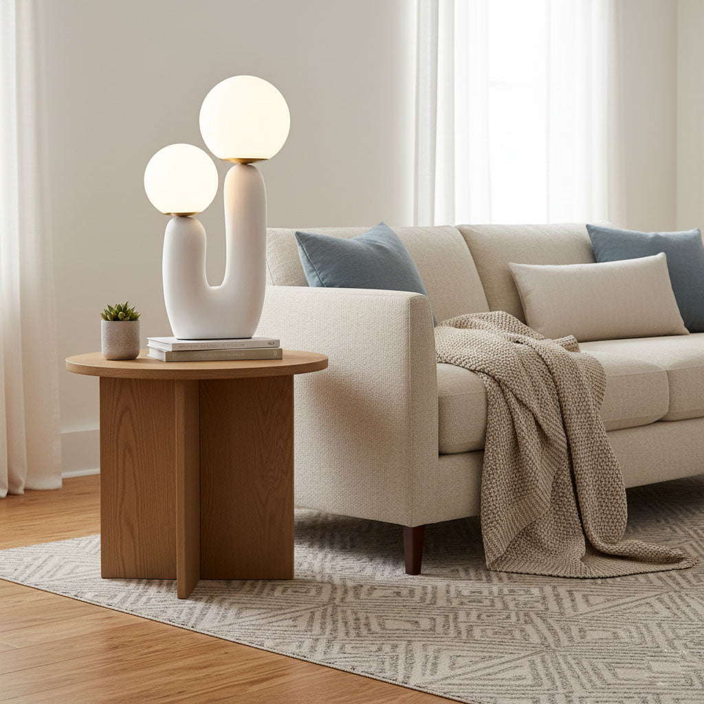 Table Lamp | Double Globe Table Light | Ridorn
