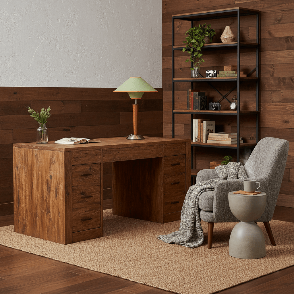 Table Lamp | Fabric Shade Table Light | Ridorn