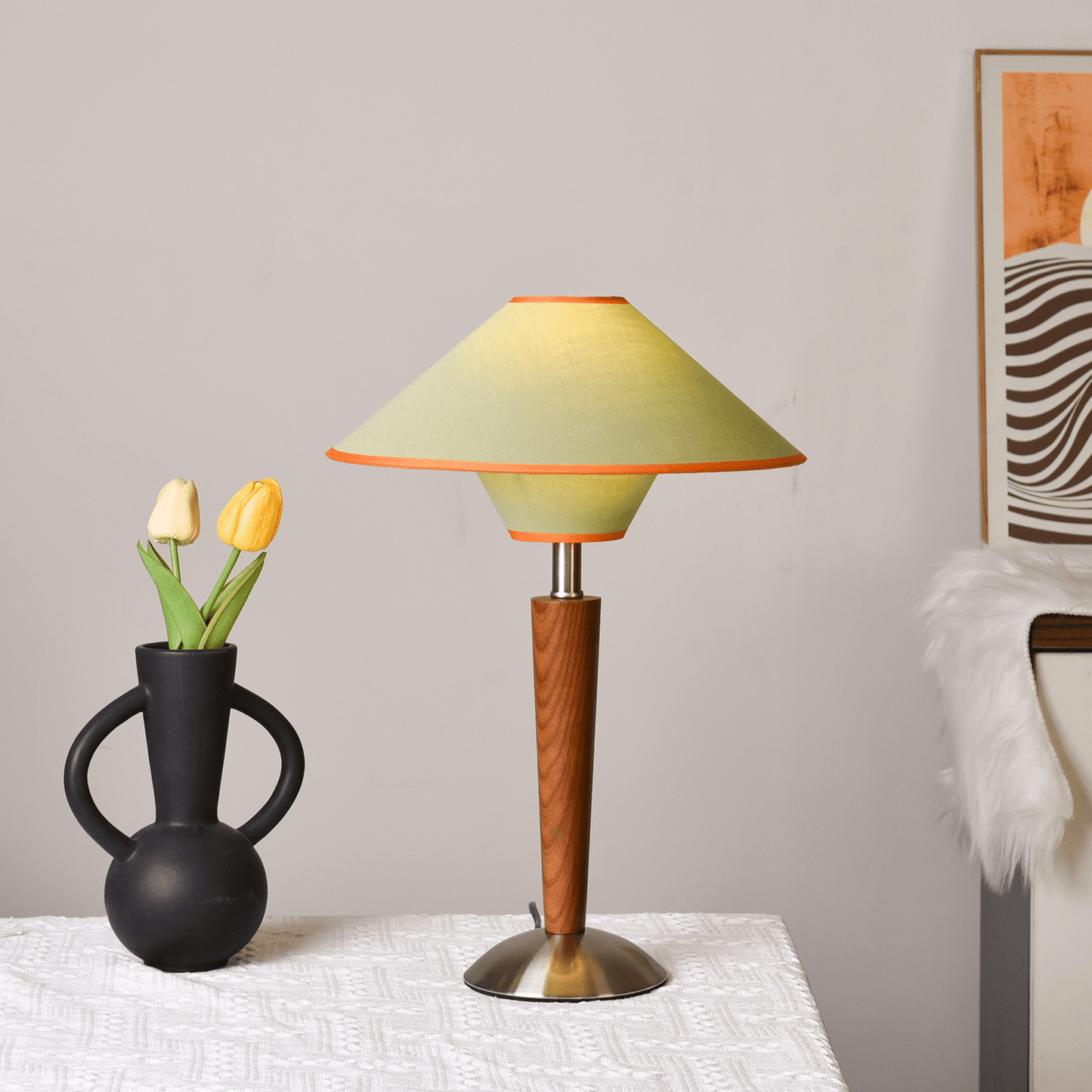 Table Lamp | Fabric Shade Table Light | Ridorn