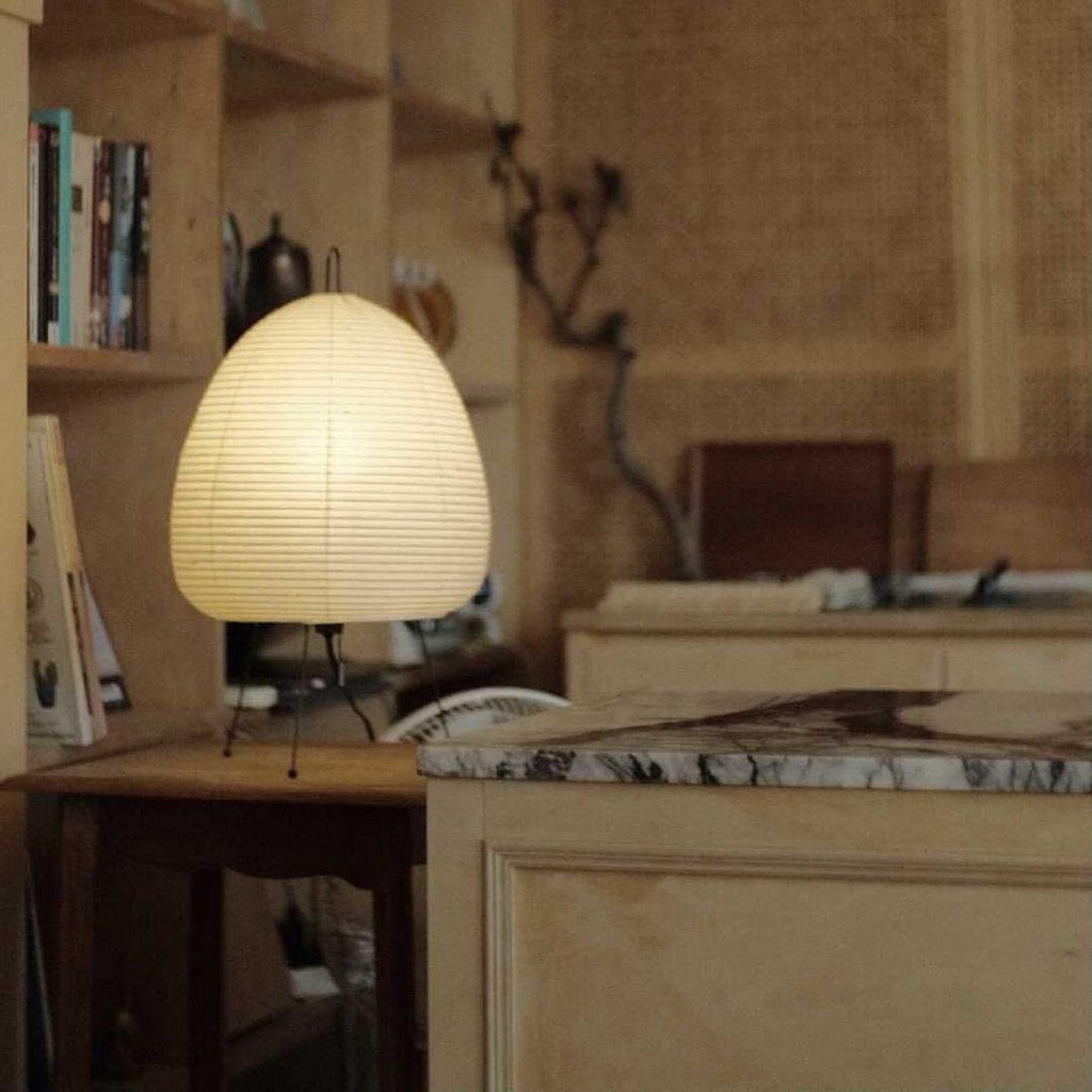Table Lamp | Paper Shade Sculptural Table Light | Ridorn-Table lamp-Ridorn