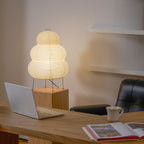 Table Lamp | Paper Shade Sculptural Table Light | Ridorn-Table lamp-Ridorn