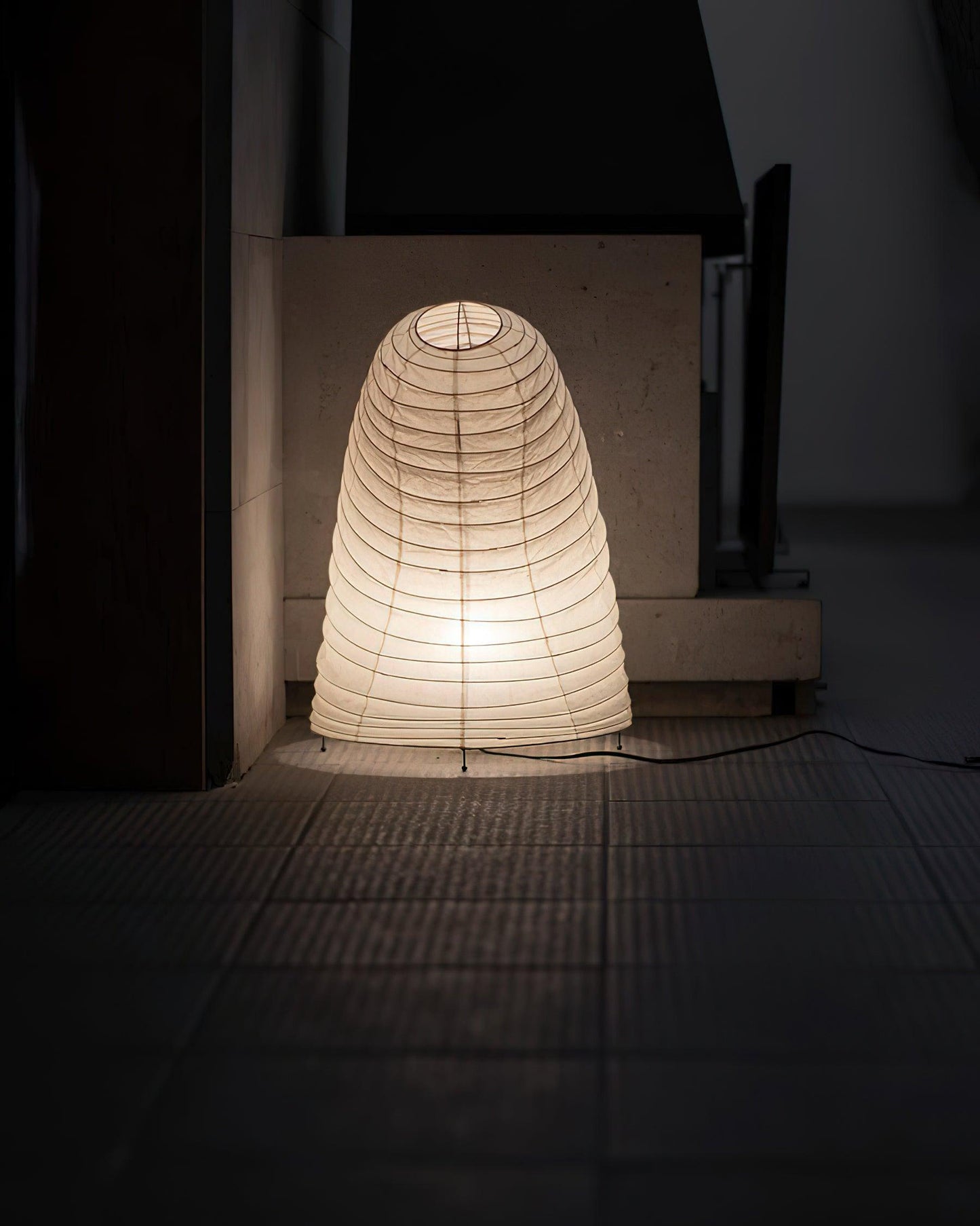 Table Lamp | Paper Shade Sculptural Table Light | Ridorn