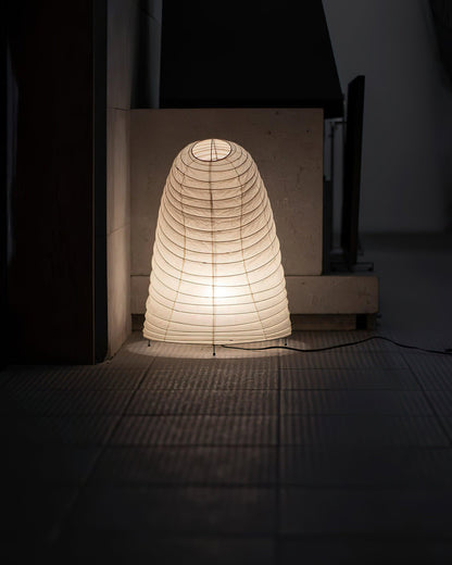 Table Lamp | Paper Shade Sculptural Table Light | Ridorn