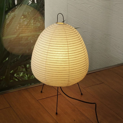 Table Lamp | Paper Shade Sculptural Table Light | Ridorn
