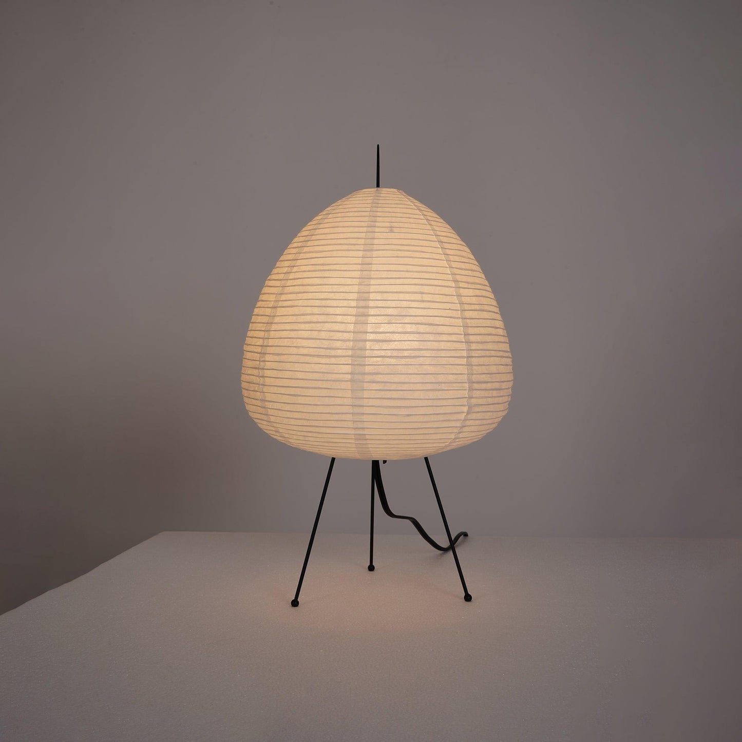 Table Lamp | Paper Shade Sculptural Table Light | Ridorn
