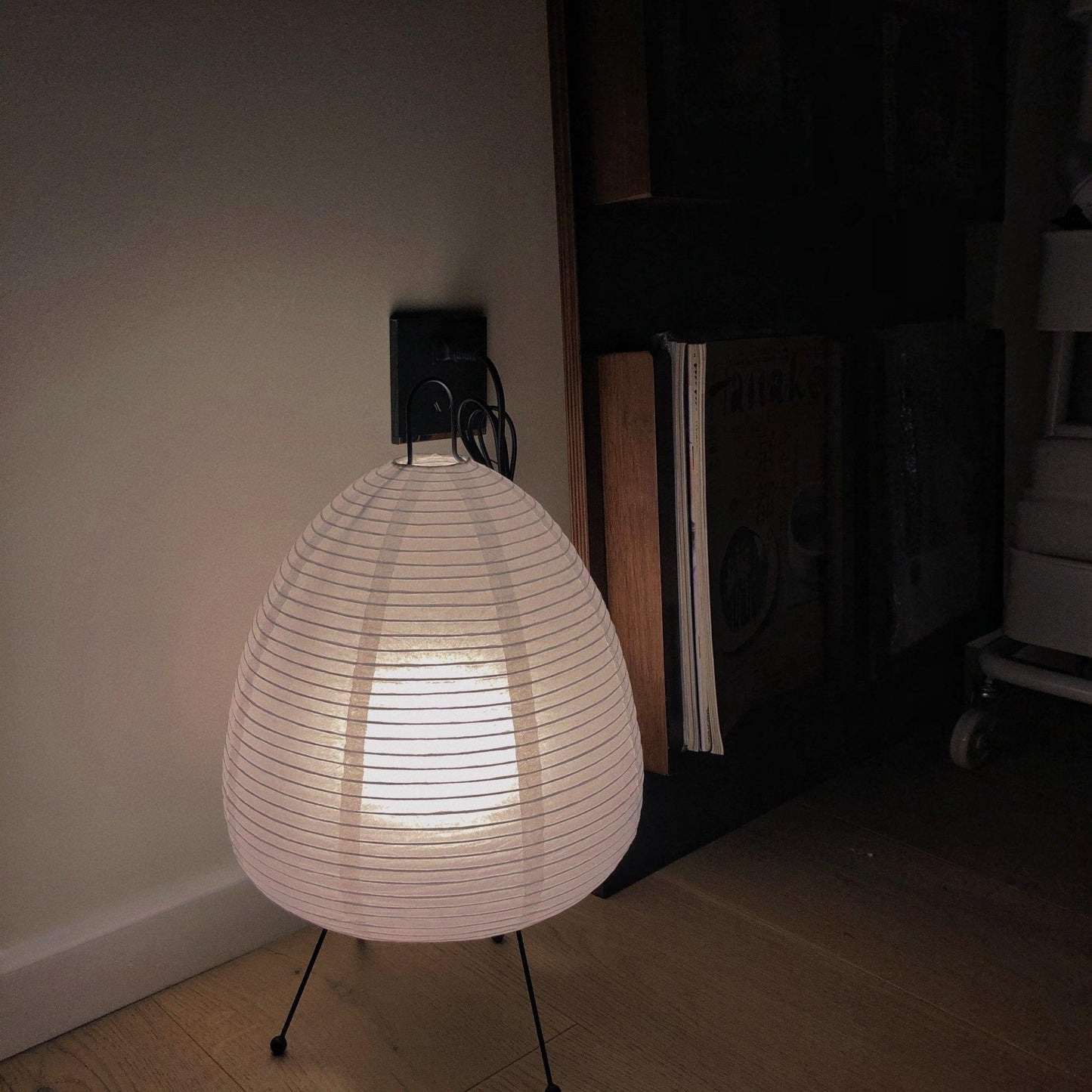 Table Lamp | Paper Shade Sculptural Table Light | Ridorn