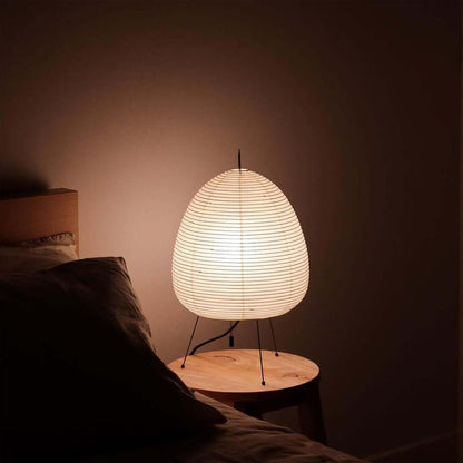 Table Lamp | Paper Shade Sculptural Table Light | Ridorn