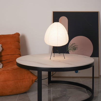 Table Lamp | Paper Shade Sculptural Table Light | Ridorn
