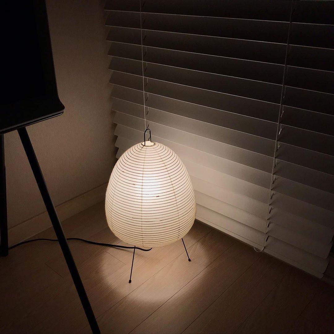 Table Lamp | Paper Shade Sculptural Table Light | Ridorn