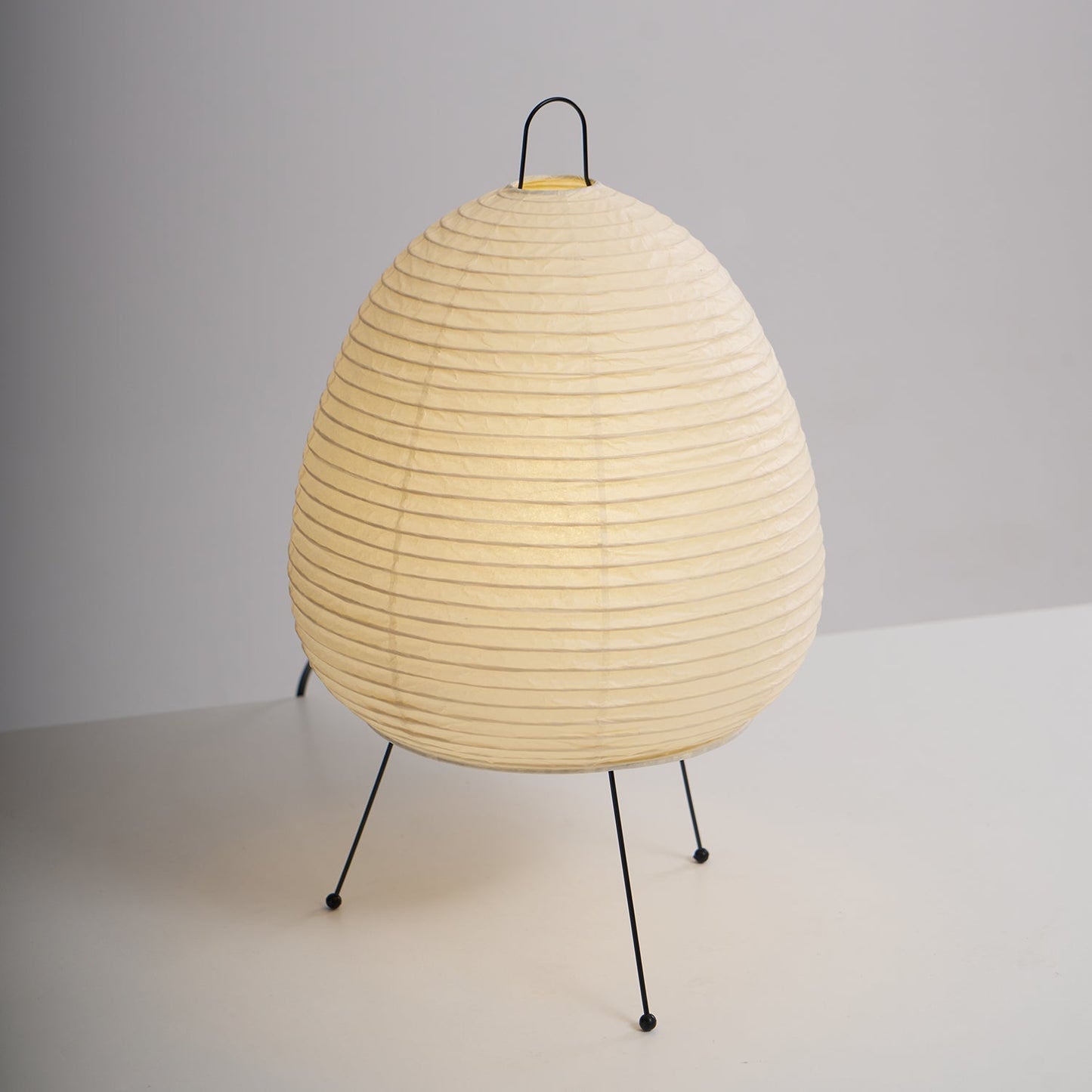 Table Lamp | Paper Shade Sculptural Table Light | Ridorn