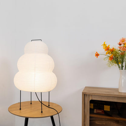 Table Lamp | Paper Shade Sculptural Table Light | Ridorn