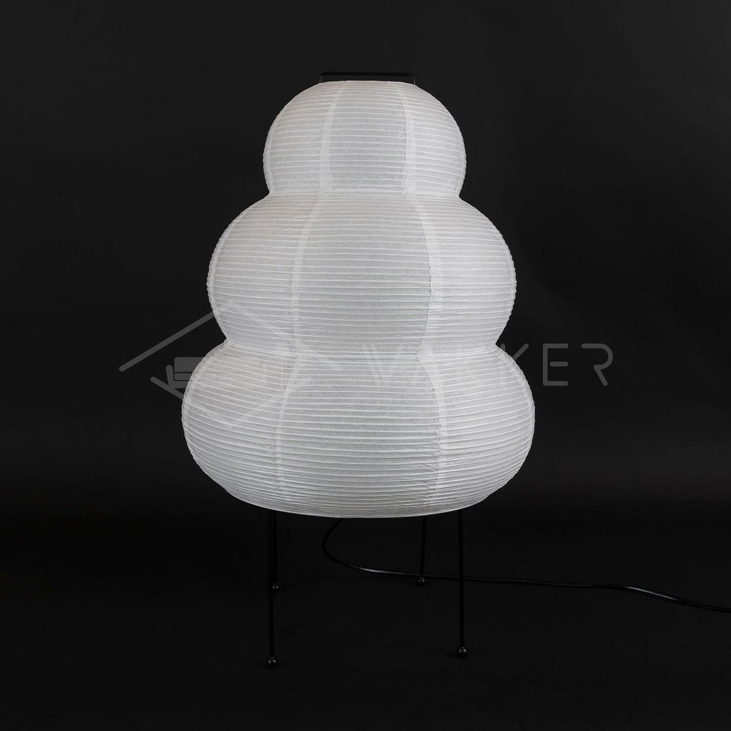 Table Lamp | Paper Shade Sculptural Table Light | Ridorn