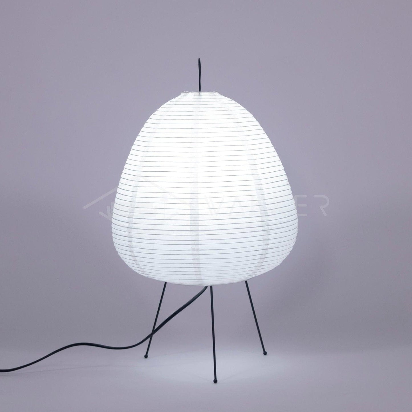 Table Lamp | Paper Shade Sculptural Table Light | Ridorn