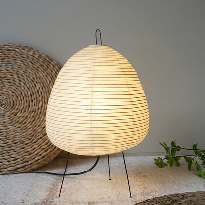 Table Lamp | Paper Shade Sculptural Table Light | Ridorn
