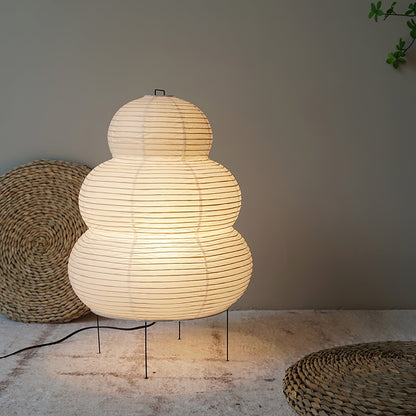 Table Lamp | Paper Shade Sculptural Table Light | Ridorn