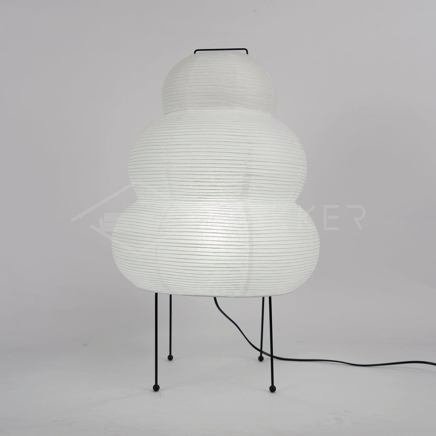 Table Lamp | Paper Shade Sculptural Table Light | Ridorn