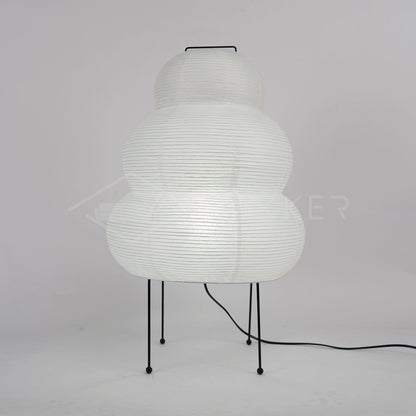 Table Lamp | Paper Shade Sculptural Table Light | Ridorn