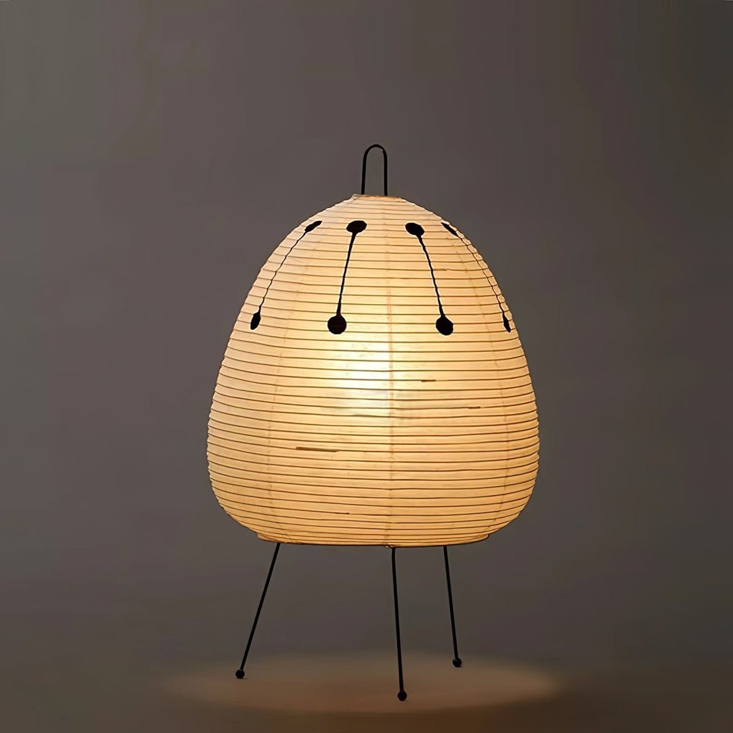 Table Lamp | Paper Shade Sculptural Table Light | Ridorn