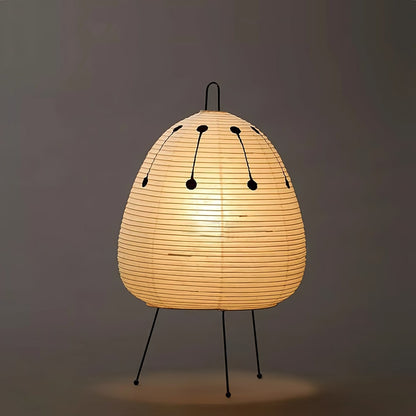 Table Lamp | Paper Shade Sculptural Table Light | Ridorn