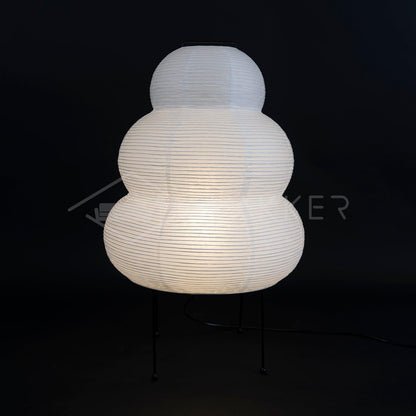 Table Lamp | Paper Shade Sculptural Table Light | Ridorn
