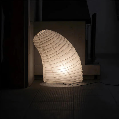 Table Lamp | Paper Shade Sculptural Table Light | Ridorn