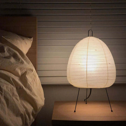 Table Lamp | Paper Shade Sculptural Table Light | Ridorn