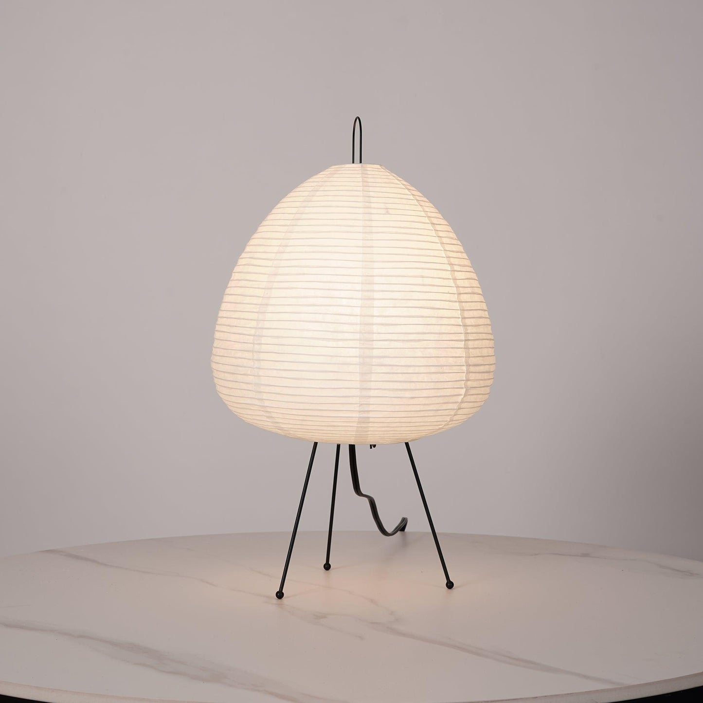 Table Lamp | Paper Shade Sculptural Table Light | Ridorn