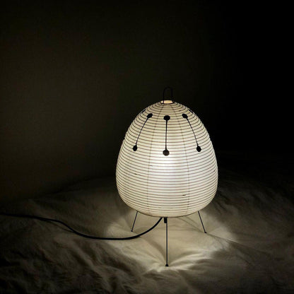Table Lamp | Paper Shade Sculptural Table Light | Ridorn