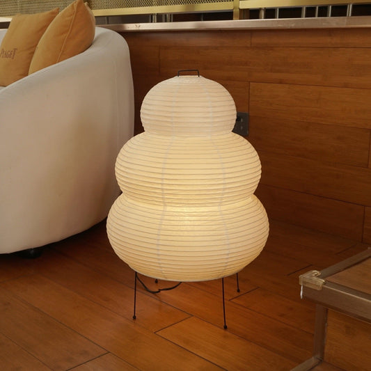 Table Lamp | Paper Shade Sculptural Table Light | Ridorn