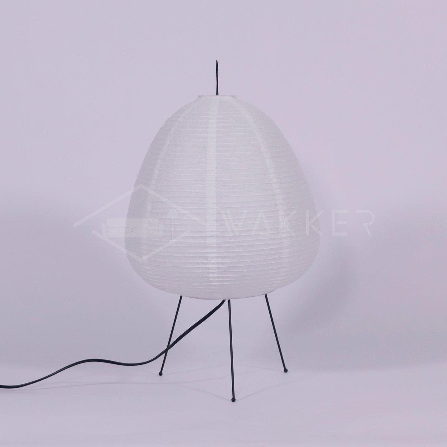 Table Lamp | Paper Shade Sculptural Table Light | Ridorn