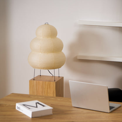 Table Lamp | Paper Shade Sculptural Table Light | Ridorn