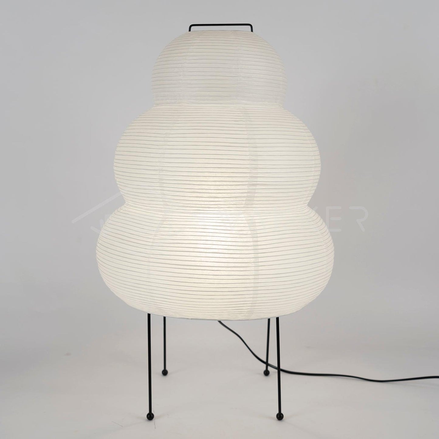 Table Lamp | Paper Shade Sculptural Table Light | Ridorn