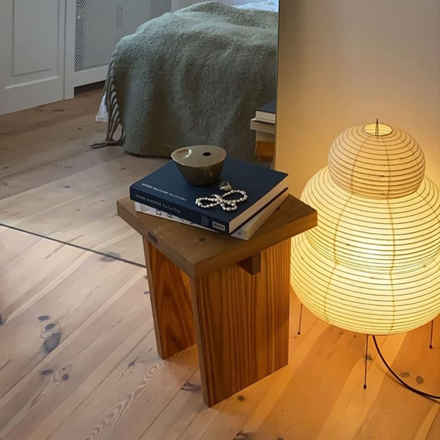 Table Lamp | Paper Shade Sculptural Table Light | Ridorn