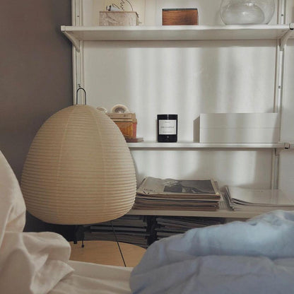 Table Lamp | Paper Shade Sculptural Table Light | Ridorn