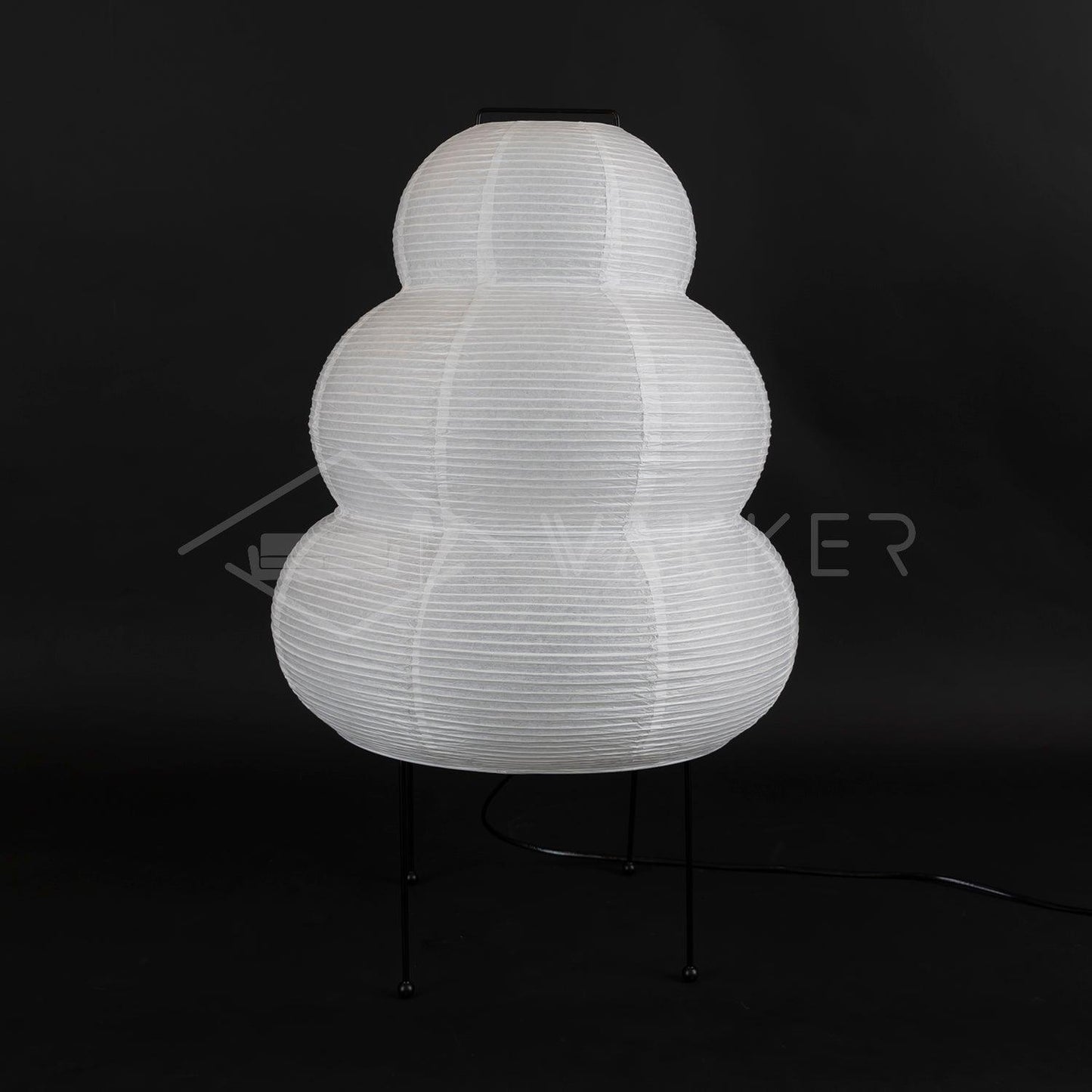 Table Lamp | Paper Shade Sculptural Table Light | Ridorn