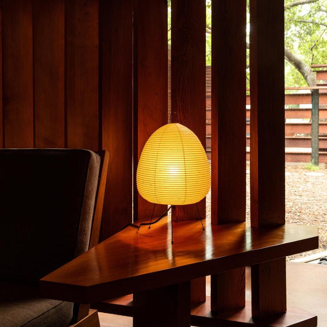 Table Lamp | Paper Shade Sculptural Table Light | Ridorn