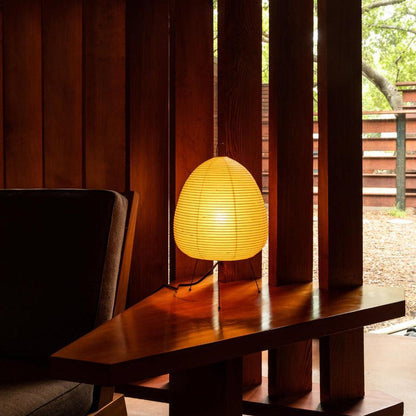 Table Lamp | Paper Shade Sculptural Table Light | Ridorn