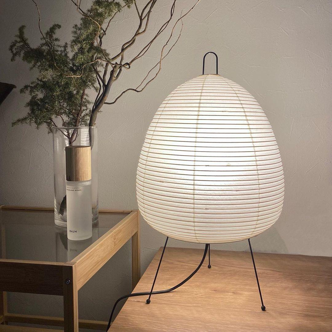 Table Lamp | Paper Shade Sculptural Table Light | Ridorn