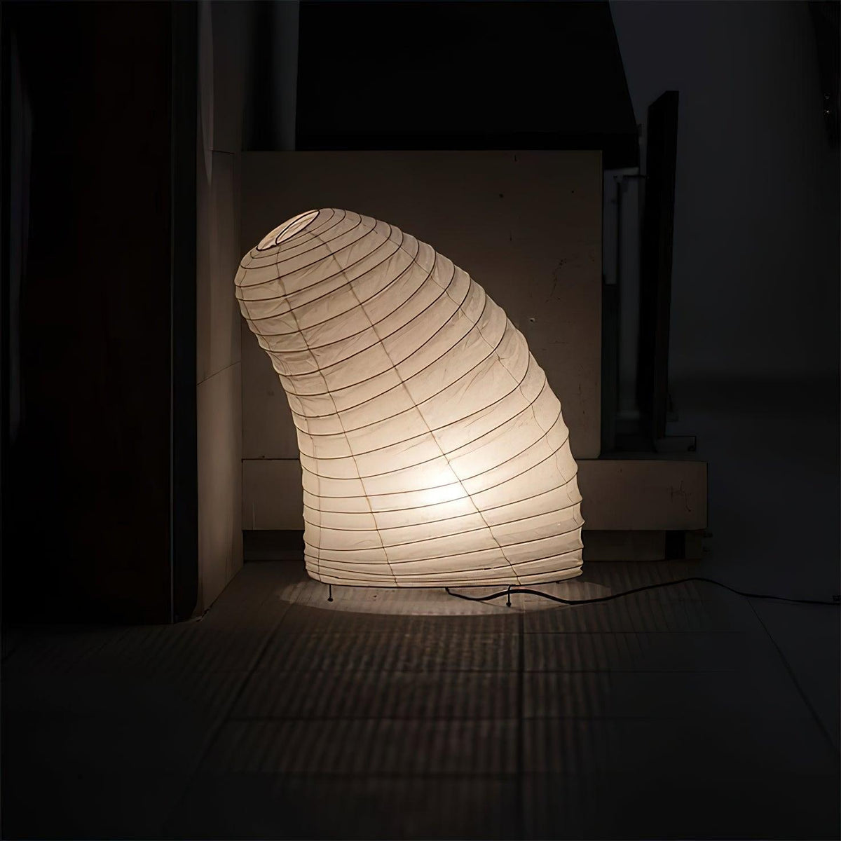 Table Lamp | Paper Shade Sculptural Table Light | Ridorn