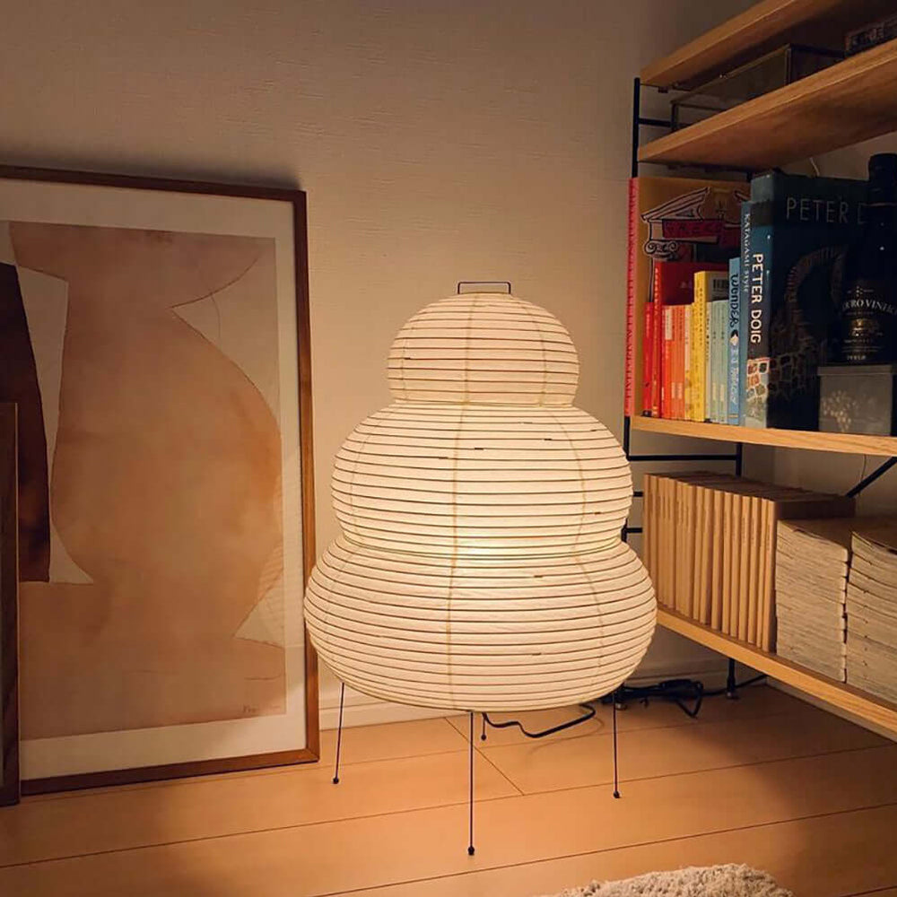 Table Lamp | Paper Shade Sculptural Table Light | Ridorn