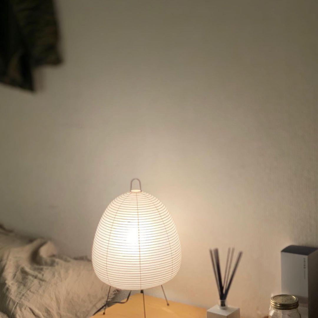 Table Lamp | Paper Shade Sculptural Table Light | Ridorn