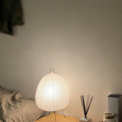 Table Lamp | Paper Shade Sculptural Table Light | Ridorn