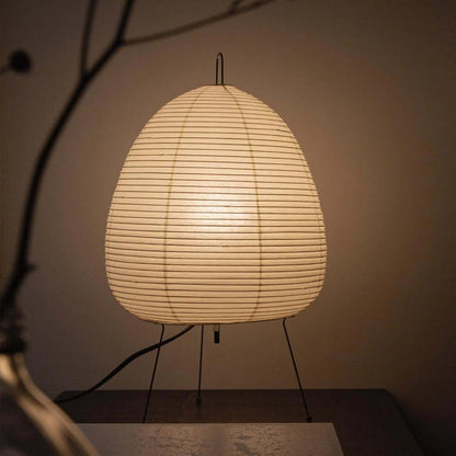 Table Lamp | Paper Shade Sculptural Table Light | Ridorn