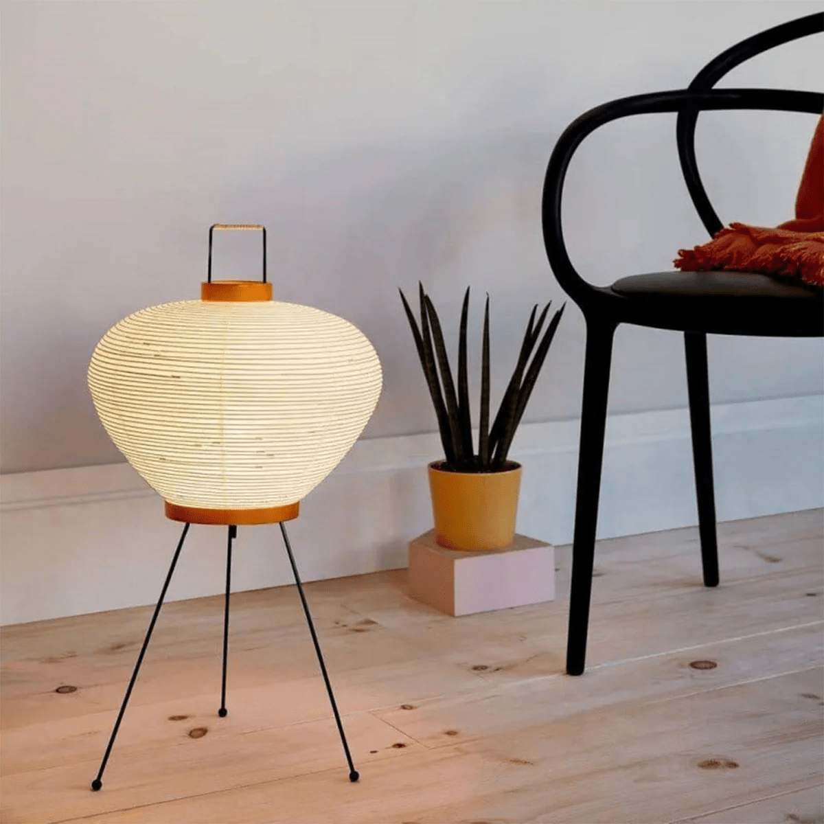 Table Lamp | Paper Shade Sculptural Table Light | Ridorn