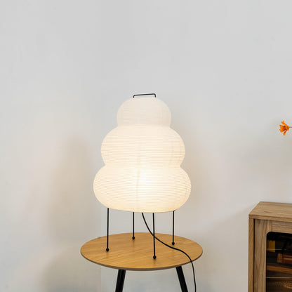 Table Lamp | Paper Shade Sculptural Table Light | Ridorn