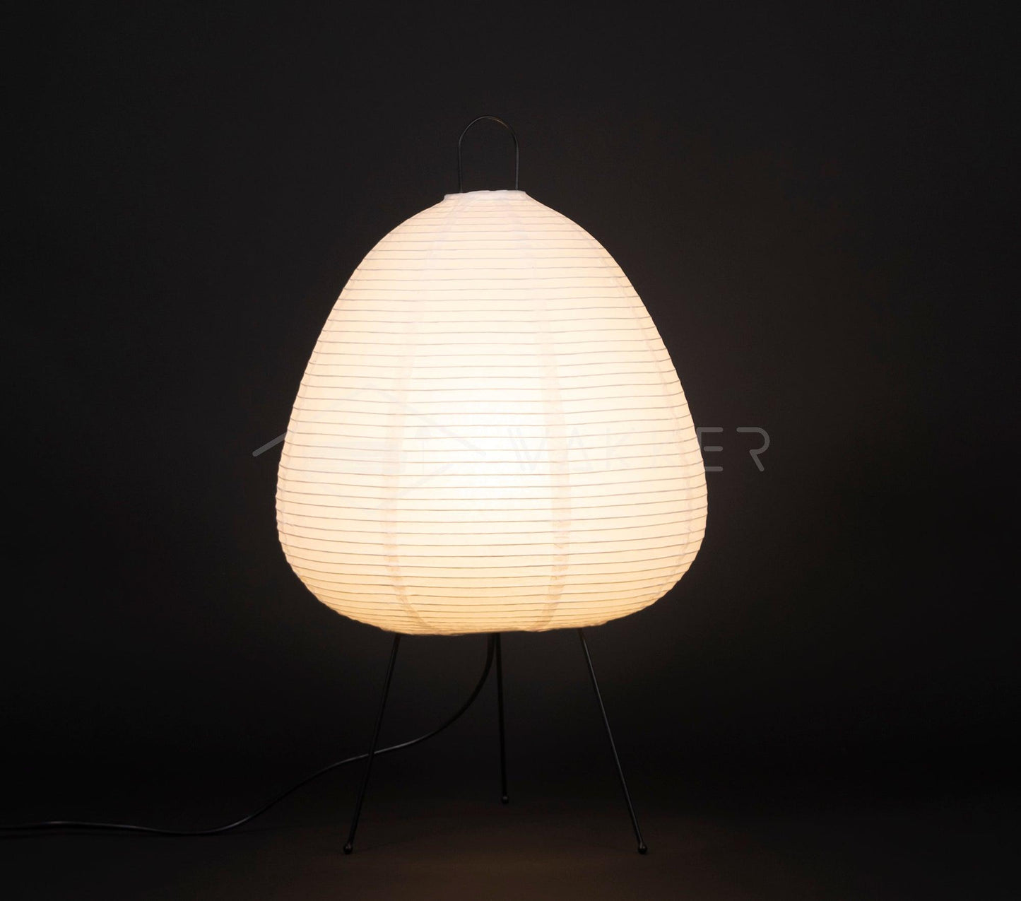 Table Lamp | Paper Shade Sculptural Table Light | Ridorn