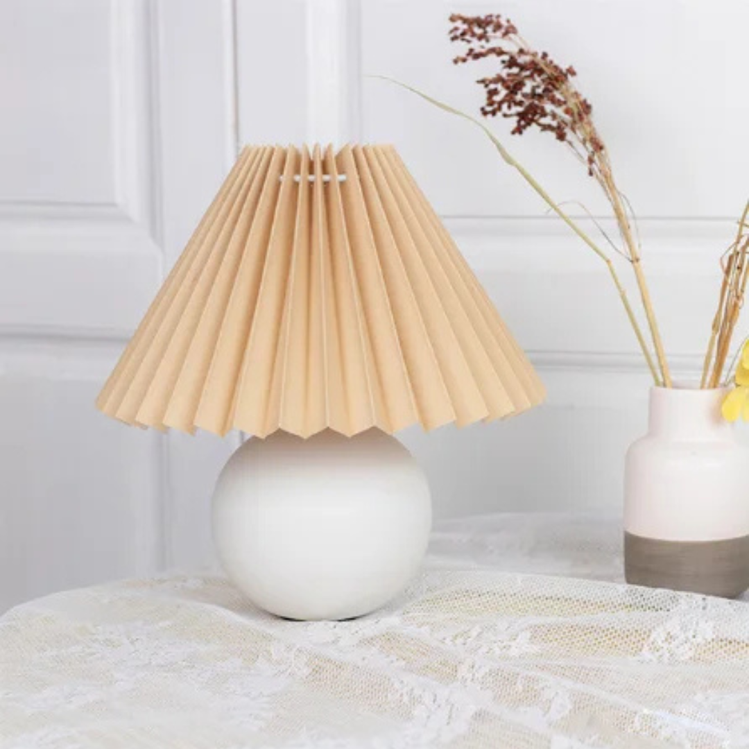 Table Lamp | Pleated Shade | Ridorn