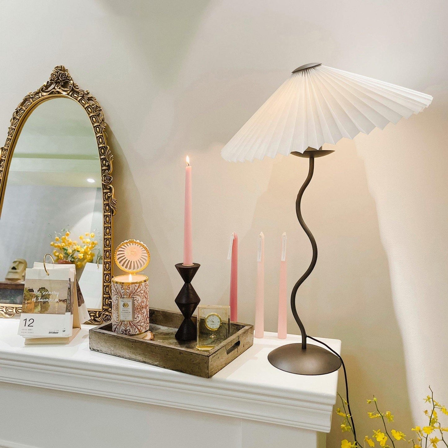 Table Lamp | Pleated Shade | Ridorn